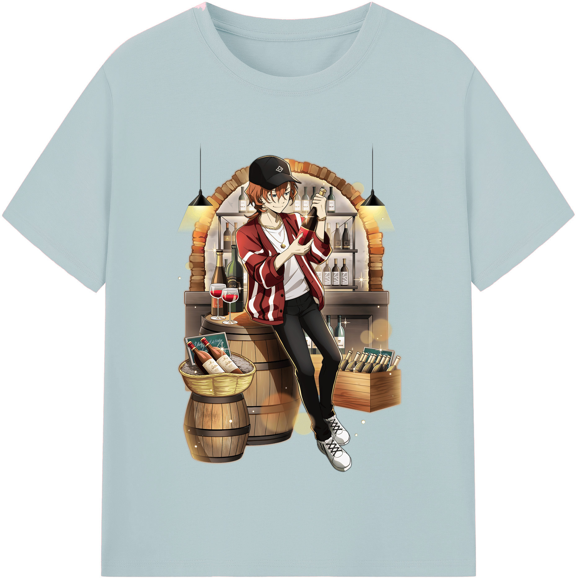 （画像用） 文豪ストレイドッグス Bungo Stray Dogs 綿100％半袖Tシャツ（フロントプリント）